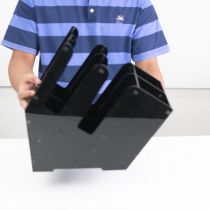 Rak Cup Holder / Rak Paper Cup Akrilik Double Bar With Straw 4 Slot