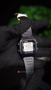 Jam Tangan Pria Casio W-800H-1A Digital Black Resin Band