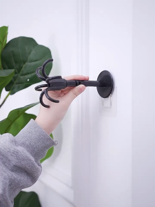 ตะขอติดเพดาน ติดผนัง ที่แขวนติดผนัง 6 แฉก ขอเกี่ยวหมุนได้ 360 °