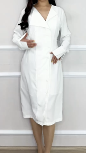 Silvervogue - SV 5854 - Veii Mid Dress | Gaun Midi Katun Pakaian Wanita