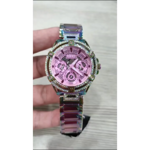 [Promo] Jam Tangan Wanita Guess GW0464L4 Queen Iridescent Multi-function Stainless Steel Strap Original Garansi 2 Tahun [✔COD][100% Authentic]