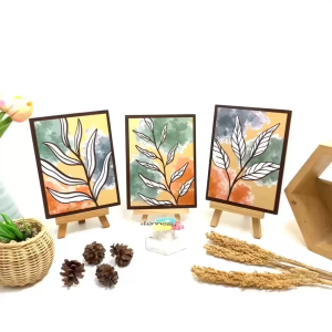 TENNESY HIASAN DINDING WALL DECOR DAUN TROPICAL ABSTRAK 15x20CM PAJANGAN DEKORASI KAMAR RUMAH