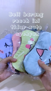 Penutup Mata Tidur Cooling Gel Motif Ekspresi Lucu Masker Mata Tidur Karakter by Einstein-Store