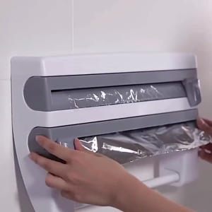 RAK TISU DAPUR GANTUNG INCLUDE RAK TISU GULUNG DAPUR ALUMUNIUM FOIL MULTIFUNGSI