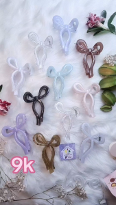 Gắp tóc hình nơ 11 cm thạch pastel kẹo ngọt kẹp càng cua Hàn Quốc cào tóc xinh đẹp - thương hiệu Vợ Chồng Tôi