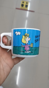 แก้วน้ำมีหู 3 นิ้ว C634-3  ลายสนู้ปปี้แบมแบม ตราซุปเปอร์แวร์