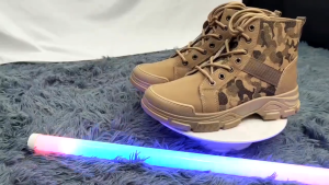 TWICE Original Mens Martin Boots Canvas Boots Retro Camouflage High-Top Tactical Boots Size 39-44