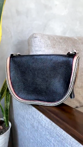 ASTA SD001 Lusiana Tas Slingbag & Shoulder Bag Wanita Import Premium Kulit Sintetis Tali Kanvas Anti Air 1 Ruang Muat Banyak TAS WANITA