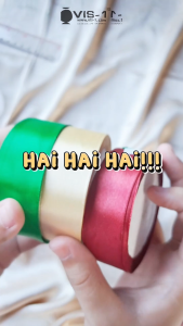 Pita Sateen / Pita Kado Polos 201 uk 1/2inch x 15meter