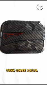 Tank Cover Calya: Cover Tutup Tangki Bensin Mobil Toyota Calya 2016 - 2023 Glossy Carbon