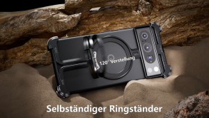 OATSBASF Minimalist Frameless Phone Case for Google Pixel 9 Pro Fold/Pixel 9 Pro XL/8 Pro/7 Pro with Invisible Magnetic O-Ring Stand