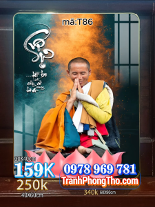 Tranh tráng gương treo tường THÍCH MINH TUỆ 86