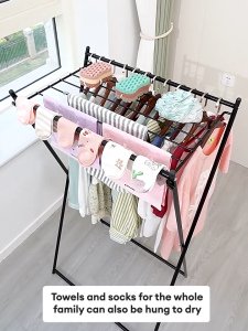 Foldable Drying Rack for Clothes Sampayan Indoor and Outdoor Adjustable Clothes Hanger Drying Rack