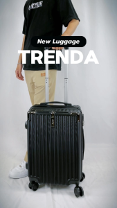 กระเป๋าเดินทาง รุ่น Trenda แบรนHUGE ของเเท้ มีให้เลือก 8สี ขนาด 20 นิ้ว กระเป๋าเดินทางล้อลาก ABS+PC กระเป๋าเดินทางเฟรมซิป มีล้อลาก Olayks