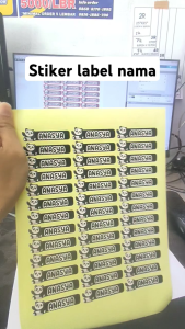 Stiker Label Nama Lucu & Desain Unik