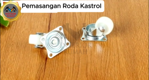 Roda Kastor Troli Etalase Pvc Nylon 2.5" Inch (Mati Hidup REM) / Roda Caster Trolley Roda Troli Roda Lemari Furnitur
