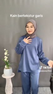 Oneset Celia Knit Condru: Setelan Jumbo Wanita Terbaru Elegan dan Viral