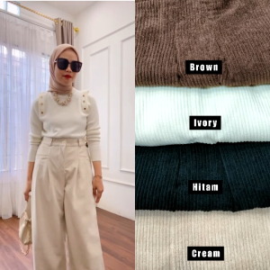 Celana Coduroy Wanita & Celana Kulot Premium
