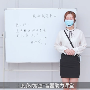 Thiết Bộ khuếch đại giọng nói Loa phóng thanh không dây di động 10W Máy trợ giảng  cho giáo viên Bluetooth Loa kèm micro echo Aux USB TF Flash ghi âm M500