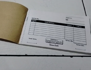 NOTA KONTAN 3 PLY 1/4 FOLIO - SIAP KIRIM