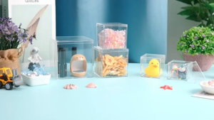 Square Xmas Gifts Box & Transparent Plastic Jewelry Organizers