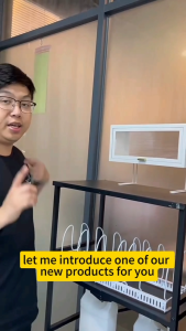 Waterproof Toilet Storage Rack Anti-Dust Storage Rack With Cabinet Perforation-Free Cover Bathroom Cosmetic Organizer 防尘置物架/收纳架