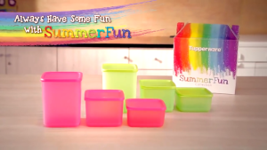 Bộ Hộp BQTP Medium Square Round 1L (4 Hộp) Tupperware. Bộ 4 hộp nhựa nguyên sinh Tupperware trữ mát/ khô.