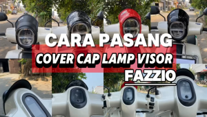 Caplamp Visor Fazzio - Topi Ring Lampu Depan Cover Petlamp Motor Exie Art