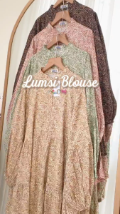 Alura Tunik Ld 120 Pj 85 Matt Cotton Rayon Premium Ziper Belakang By MOELA berlabel