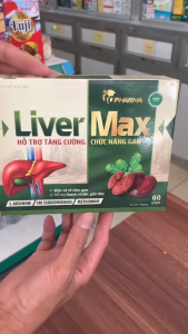 Viên uống bổ gan LIVER MAX hộp 60 viên. Hỗ trợ tăng cường chức năng gan bảo vệ tế bào gan hỗ trợ thanh nhiệt giải độc.