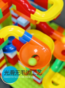 REDFIRE TOYS MAINAN EDUKASI BLOCK BALL MARBLE RUN DIY TRACK RACE