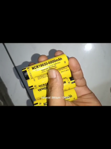 BATERAI LITHIUM BATRE Li-ion TYPE 18650 2.75V sampai 4.2V 6000mAh Warna Kuning