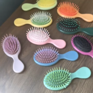 BabyShop-C1146 Sisir Rambut Anak Polos Anti Kusut Warna Pastel / Sisir Rambut Pijat Anak Wet Brush