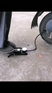 ZCAUTO Máy bơm chân di độngCụ Bơm Hơi Đạp Chân Foot PumpBƠM ĐẠP CHÂN MINI XE ĐẠP - XE MÁY - Ô TÔ