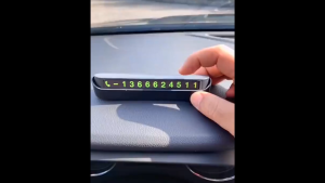 Bảng Ghi Số Điện Thoại Gắn Taplo Xe Hơi - Thẻ Ghi Số Điện Thoại Khi Đỗ Xe Ô Tô Có Phản Quang