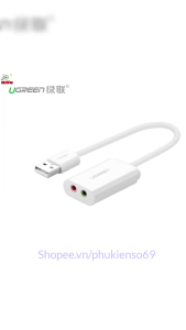 Cáp Chuyển Đổi USB 2.0 Sang Audio 3.5mm Ugreen 30143