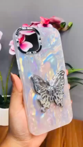CASE CASING LUXURY LASER 1PH0N3 3D BUTTERFLY CHROME CAMERA 1PH0N3 11/11 PRO/11 PRO MAX/12/12 PRO/12 PROMAX/13/14/13 PRO/13 PROMAX/14 PRO/14 PROMAX/15/15 PRO/15 PLUS/15 PROMAX