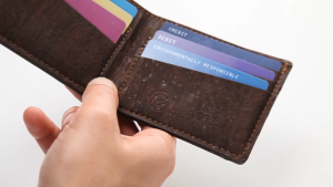 Corkor Vegan Cork Slim Bifold Wallet Light Brown | Handmade Minimalist Simple Thin For Men Man Original Leather Gift Walet Dompet Lelaki Kulit 男生錢钱包
