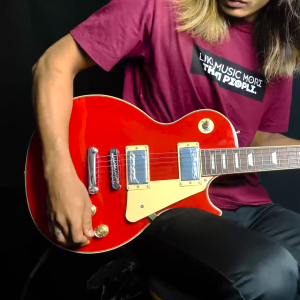 SQOE SELP100 Les Paul Body HH Electric Guitar Rosewood Fretboard ( SELP-100 / SELP100 / LP )