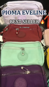 OMIPABAGS PIOMA EVELINE DOMPET HP 4 RES SELEMPANG WANITA 4 RUANG IMPORT / DOMPET NYLON