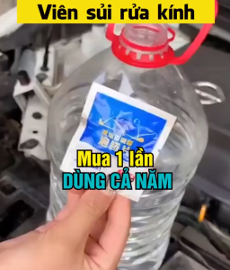 Combo 10 viên sủi rửa kính siêu sạch chống ố kính xe hơi