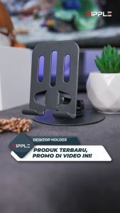 Ripple Phone Holder Dekstop Stand Holder HP Full Metal Foldable Stand HP Model RDS S001