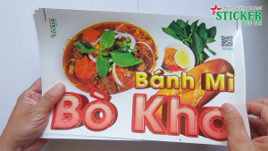 🔥 MIẾNG DÁN HỦ TIẾU BÒ KHO... 🔥 DÁN TƯỜNG XE CỬA KÍNH... CHO QUÁN ĂN.