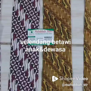 Selendang Batik Cukin Betawi: Pilihan Anak & Dewasa