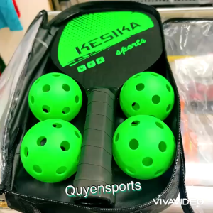 [Xịn] Set 2 Vợt Pickleball Kèm 4 Bóng Và Túi Đựng Dành Cho Người Mới Đồ Chơi Thể Thao Pickle Ball