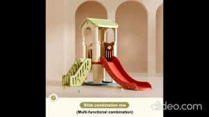Cầu trượt liên hoàn hình lâu đài Babyviva cho trẻ 1-5 tuổi An toàn và bền bỉ