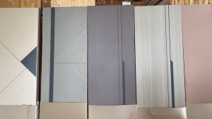 เซตสุดคุ้ม ประตูเมลามีน M008 / M008-1 ขนาด 3.2x80x200 ซม. คู่วงกบไม้สะเดา อบแห้ง ขนาด 4.2x80x200 ซม.