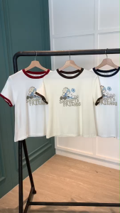 BL20858 Snoopy Friends Contrast T-Shirt