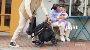 Stroller pact™ pro รถเข็นเด็ก ปรับเอนได้ 36 ระดับ พับเล็ก น้ำหนักเบา ไปด้วยกันได้ทุกการผจญภัย ใช้งานได้ตั้งแต่แรกเกิดถึงโต! เหมาะสำหรับแรกเกิด - 22 kg