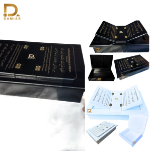 Rehal Box Holder 2-in-1 Hitam Ukiran Kayu